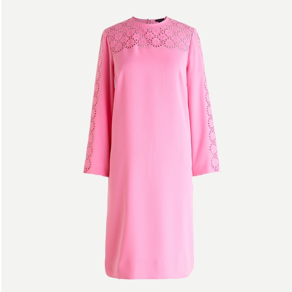 NWT J. CREW Laser-cut eyelet dress in 365 crepe - Picture 4 of 4